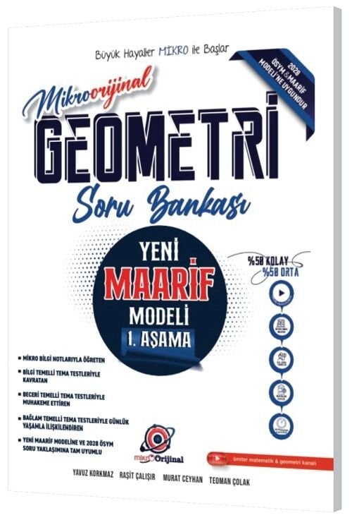 Orijinal YKS TYT Geometri Mikro Orijinal Soru Bankası 1. Aşama Orijinal Yayınları