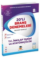 Zeka Küpü 8. Sınıf TC İnkılap Tarihi ve Atatürkçülük Beceri Temelli 20 Deneme Zeka Küpü Yayınları