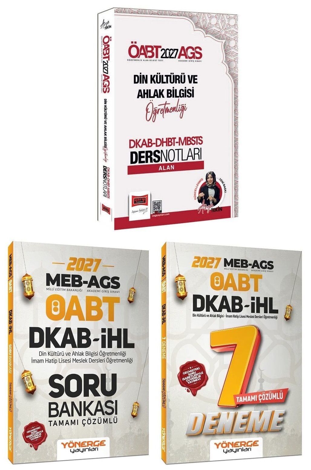 Yargı + Yönerge 2027 ÖABT MEB-AGS DKAB Din Kültürü ve Ahlak Bilgisi Alan Ders Notları + Soru Bankası + 7 Deneme 3 lü Set - Asya Tekin Yargı + Yönerge Yayınları