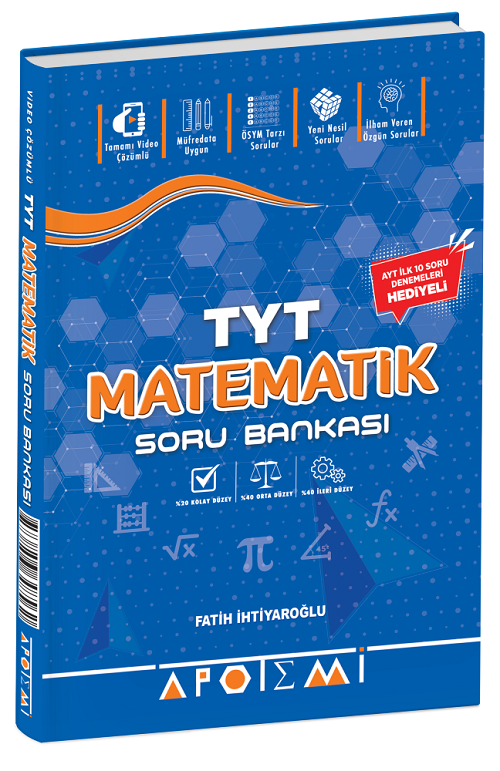 Apotemi YKS TYT Matematik Soru Bankası Apotemi Yayınları
