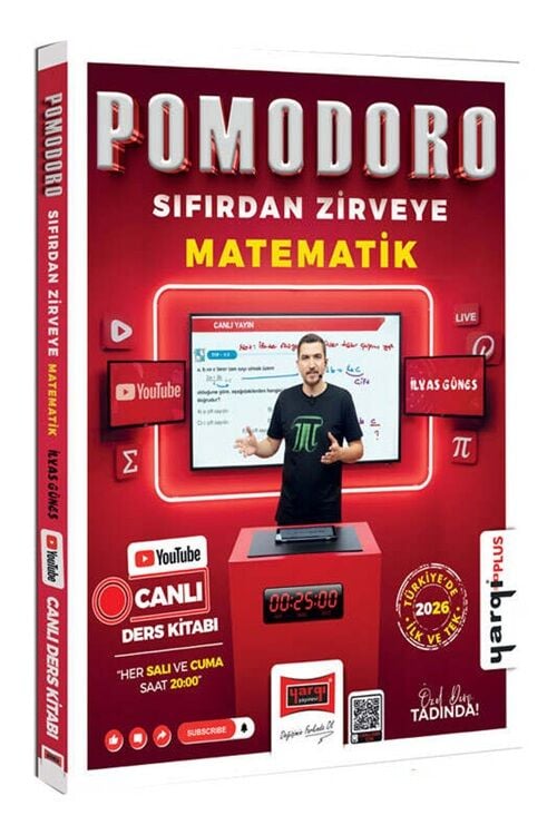 Yargı 2026 Matematik Pomodoro Sıfırdan Zirveye Canlı Ders Kitabı - İlyas Güneş Yargı Yayınları