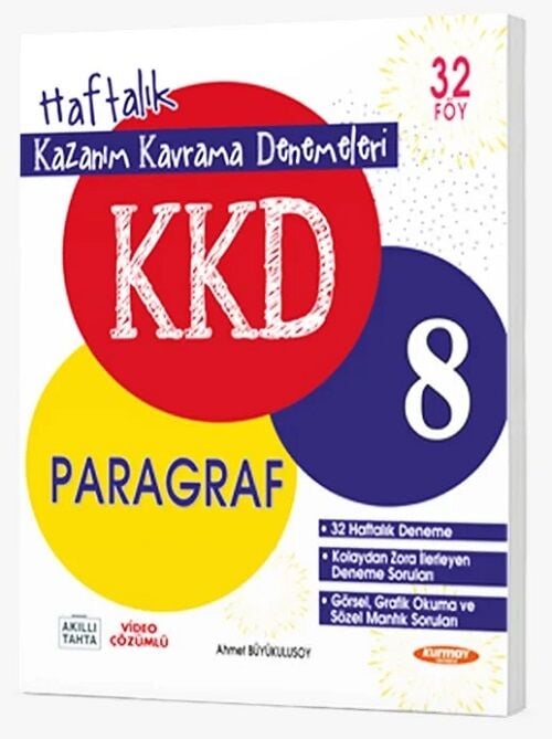 Kurmay ELT 8. Sınıf Paragraf KKD Maarif Modeli Haftalık Kazanım Kavrama Denemeleri Kurmay ELT Yayınları