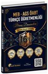 Özdil Akademi ÖABT MEB-AGS Türkçe Öğretmenliği 16 lı Branş Deneme Çözümlü - Yekta Özdil Özdil Akademi