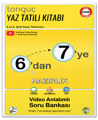 Tonguç 6 dan 7 ye Hazırlık Kitabı Tonguç Akademi