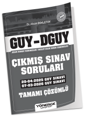 Yönerge 2027 GUY DGUY Gelir Uzman Yardımcılığı 2025-2026 Çıkmış Sınav Soruları - Alican Dovletov Yönerge Yayınları