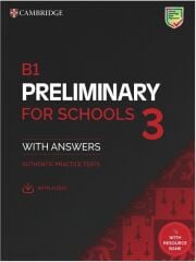 Cambridge B1 Preliminary for Schools 3 Students Book with Answers with Digital Pack Cambridge Yayınları