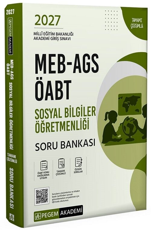 Pegem 2027 ÖABT MEB-AGS Sosyal Bilgiler Öğretmenliği Soru Bankası Çözümlü Pegem Akademi Yayınları