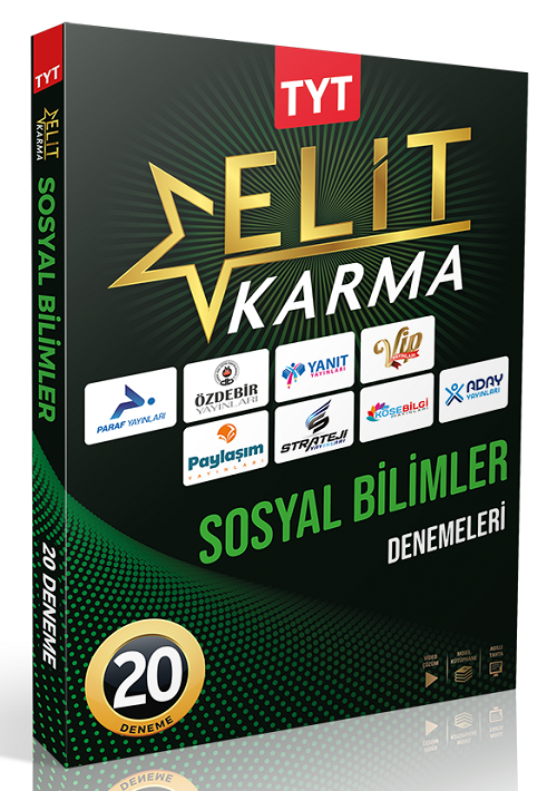 Elit Karma YKS TYT Sosyal Bilimler Elit Karma 20 Deneme Çözümlü Elit Karma