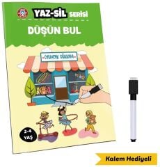 Çocuk Akademi Düşün Bul Yaz-Sil Serisi Çocuk Akademi