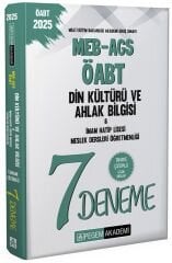 Pegem 2025 ÖABT MEB-AGS Din Kültürü ve Ahlak Bilgisi 7 Deneme Çözümlü Pegem Akademi Yayınları