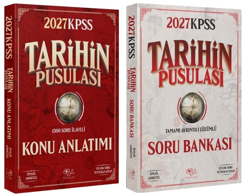 CBA Yayınları 2027 KPSS Tarihin Pusulası Konu Anlatımı + Soru Bankası 2 li Set - İsmail Adıgüzel CBA Yayınları