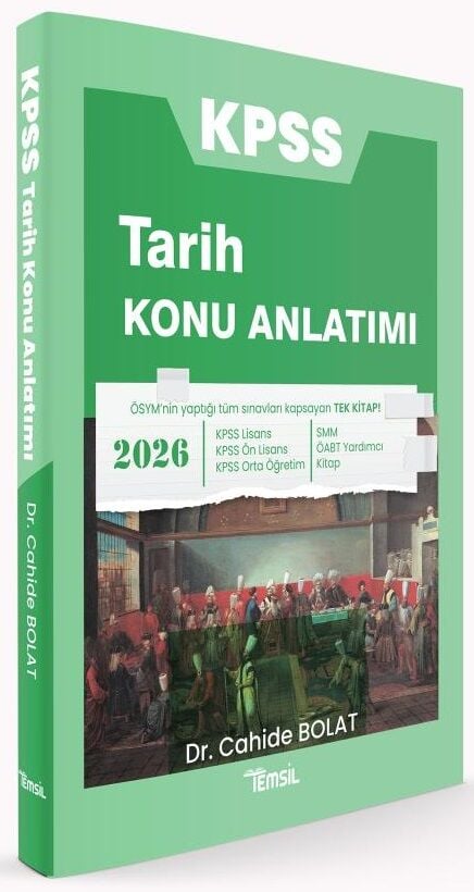 Temsil 2026 KPSS Tarih Konu Anlatımı - Cahide Bolat Temsil Yayınları