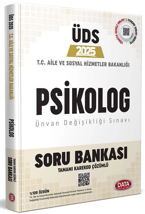 Data 2025 GYS ÜDS Aile ve Sosyal Hizmetler Bakanlığı Psikolog Soru Bankası Çözümlü Ünvan Değişikliği Data Yayınları