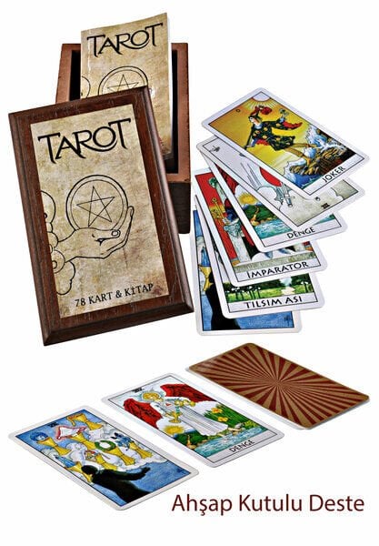 Tarot 78 Kart ve Kitap Ahşap Kutulu Delta Kültür Yayınları