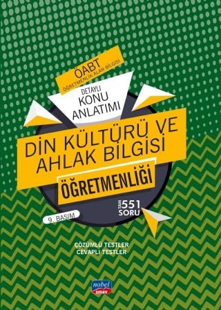 Nobel 2020 ÖABT Din Kültürü ve Ahlak Bilgisi Öğretmenliği Konu Anlatımı Nobel Sınav Yayınları