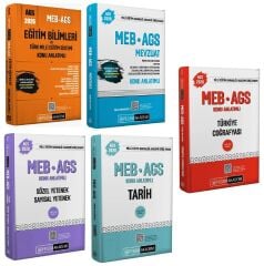 YENİ AGS - Pegem 2026 MEB-AGS Tüm Dersler Konu Anlatımlı 5 li Set Pegem Akademi Yayınları
