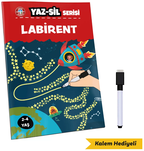 Çocuk Akademi Labirent Yaz-Sil Serisi Çocuk Akademi