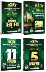 İndeks Akademi 2027 ÖABT MEB-AGS Din Kültürü ve Ahlak Bilgisi Öğretmenliği Ahbar Konu Tarama Testleri + Soru Bankası + 16 Deneme 4 lü Set - Hanifi İnce İndeks Akademi Yayıncılık