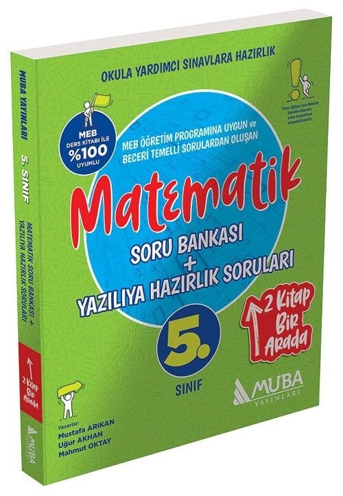 Muba 5. Sınıf Türkçe Soru Bankası + Yazılıya Hazırlık Soruları 2 si 1 Arada Muba Yayınları