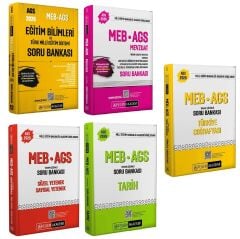 YENİ AGS - Pegem 2026 MEB-AGS Tüm Dersler Soru Bankası 5 li Set Pegem Akademi Yayınları
