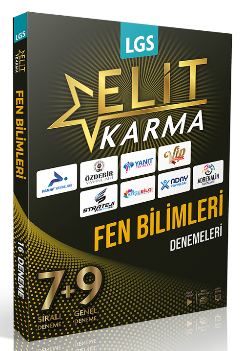 Elit Karma 8. Sınıf LGS Fen Bilimleri Elit Karma 16 Deneme Çözümlü Elit Karma