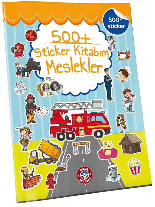 Çocuk Akademi +500 Sticker Kitabım Meslekler Çocuk Akademi