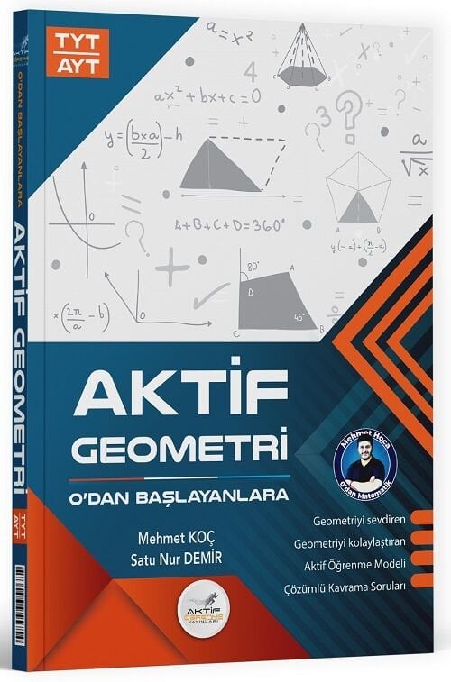 Aktif Öğrenme YKS TYT AYT Aktif Geometri 0 dan Başlayanlara Çözümlü Aktif Öğrenme Yayınları