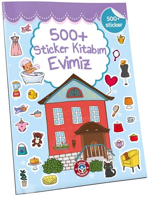 Çocuk Akademi +500 Sticker Kitabım Evimiz Çocuk Akademi