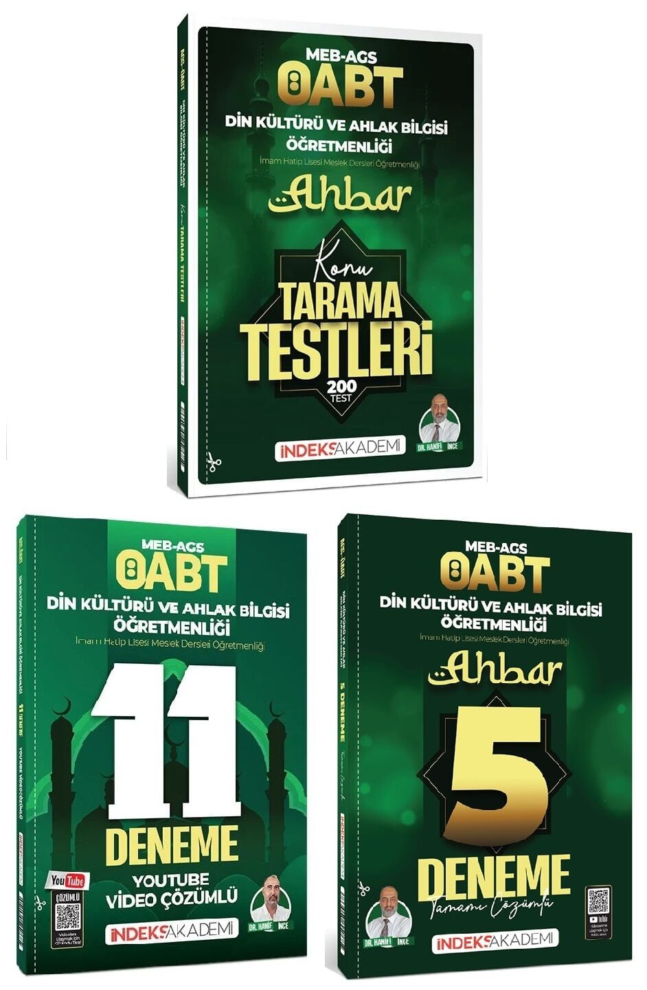 İndeks Akademi 2027 ÖABT MEB-AGS Din Kültürü ve Ahlak Bilgisi Öğretmenliği Ahbar Konu Tarama Testleri + 16 Deneme 3 lü Set - Hanifi İnce İndeks Akademi Yayıncılık