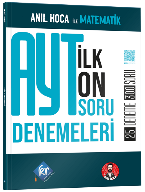 KR Akademi YKS AYT Matematik İlk 10 Soru 25 Deneme Çözümlü - Anıl Hoca KR Akademi Yayınları