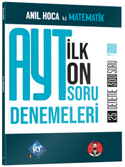 KR Akademi YKS AYT Matematik İlk 10 Soru 25 Deneme Çözümlü - Anıl Hoca KR Akademi Yayınları
