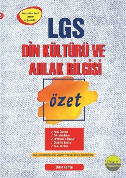 Pano 8. Sınıf LGS Din Kültürü ve Ahlak Bilgisi Konu Özeti Pano Yayınevi