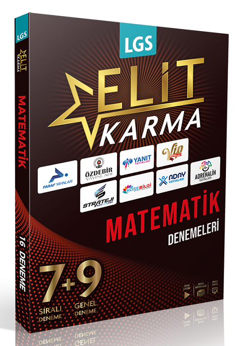 Elit Karma 8. Sınıf LGS Matematik Elit Karma 16 Deneme Çözümlü Elit Karma
