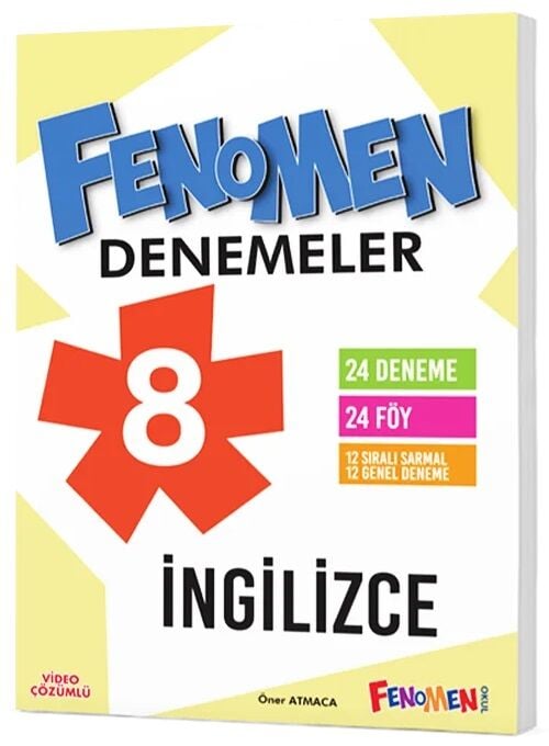 Fenomen Okul 8. Sınıf İngilizce Fenomen 24 Deneme Fenomen Okul Yayınları