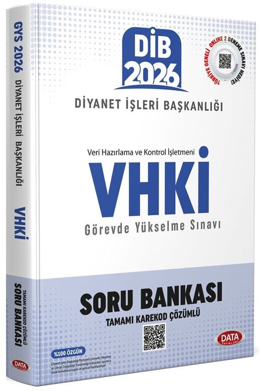 Data 2026 GYS DİB Diyanet İşleri Başkanlığı VHKİ Soru Bankası Çözümlü Görevde Yükselme Data Yayınları