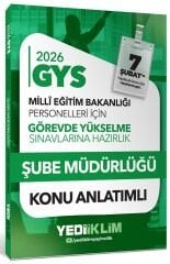 Yediiklim 2026 GYS MEB Milli Eğitim Bakanlığı Şube Müdürlüğü Konu Anlatımlı Görevde Yükselme Yediiklim Yayınları