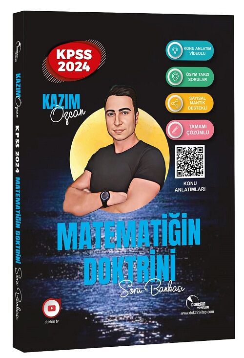 SÜPER FİYAT - Doktrin 2024 KPSS Matematik Matematiğin Doktrini Soru Bankası Video Çözümlü - Kazım Özcan Doktrin Yayınları