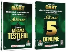 İndeks Akademi 2027 ÖABT MEB-AGS Din Kültürü ve Ahlak Bilgisi Öğretmenliği Ahbar Konu Tarama Testleri + 5 Deneme 2 li Set - Hanifi İnce İndeks Akademi Yayıncılık
