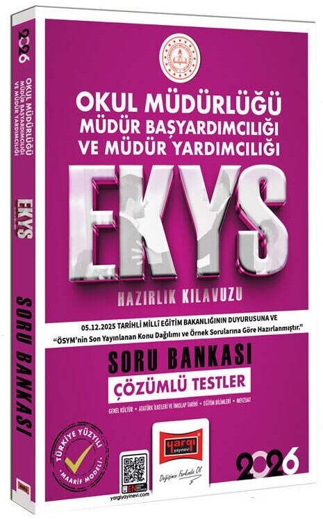 Yargı 2026 MEB EKYS Okul Müdürlüğü, Başyardımcılığı ve Yardımcılığı Soru Bankası Çözümlü Yargı Yayınları