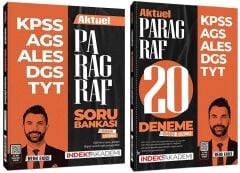 İndeks Akademi 2026 KPSS MEB-AGS ALES DGS TYT Aktüel Paragraf Soru Bankası + 20 Deneme 2 li Set - Berk Ekici İndeks Akademi Yayıncılık