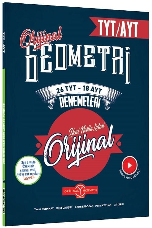 Orijinal YKS 26 TYT 18 AYT Geometri Denemeleri Orijinal Yayınları