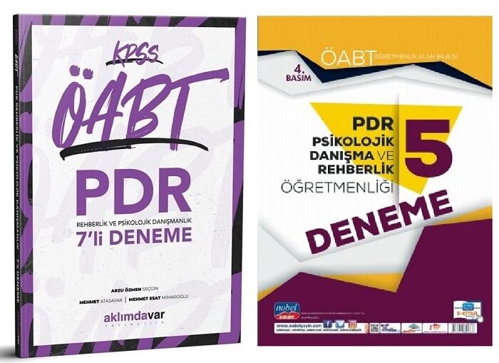 SÜPER FİYAT - Aklımdavar + Nobel ÖABT Rehberlik 7+5 Deneme 2 li Set Aklımdavar + Nobel Sınav Yayınları
