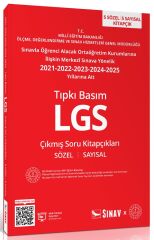 Sınav 8. Sınıf LGS Sayısal Sözel Çıkmış Sorular Son 5 Yıl Sınav Kalitesinde Tıpkı Basım Sınav Yayınları