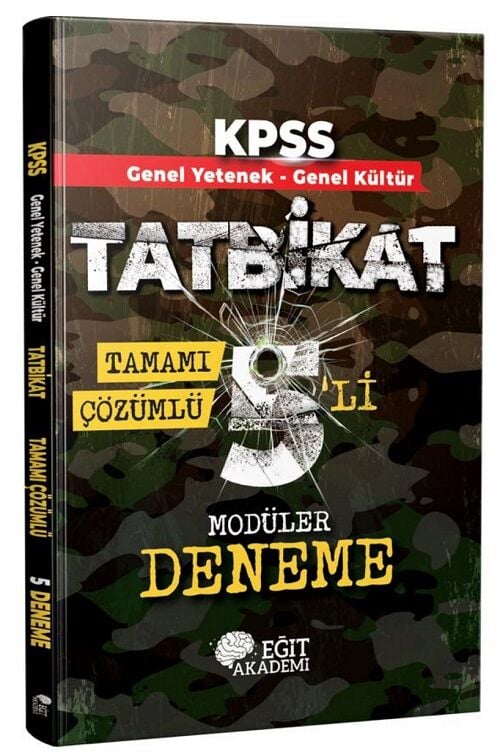 Eğit Akademi 2026 KPSS Genel Yetenek Genel Kültür TATBİKAT 5 Modüler Deneme Çözümlü Eğit Akademi