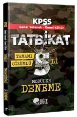 Eğit Akademi KPSS Genel Yetenek Genel Kültür TATBİKAT 5 Modüler Deneme Çözümlü Eğit Akademi
