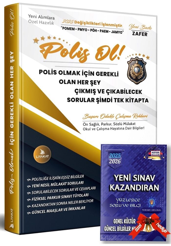 Liyakat POLİS OL Tüm Aşamalar İçin Hazırlık Kitabı Liyakat Yayınları