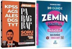 Zeduva + İndeks YKS TYT KPSS Türkçe Saati Paragraf Anlam Bilgisi 20 Günde Zemin Hazırla Soru Bankası 2 Kitap Set - Öznur Saat Yıldırım Zeduva + İndeks Akademi Yayınları