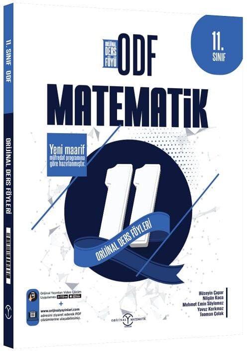 Orijinal 11. Sınıf Matematik ODF Maarif Orijinal Ders Föyleri Orijinal Yayınları