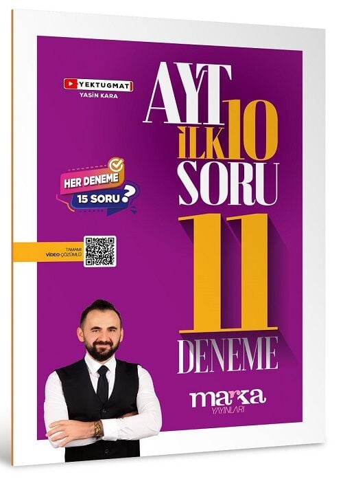 Marka YKS AYT Matematik İlk 10 Soru 11 Deneme Çözümlü Marka Yayınları
