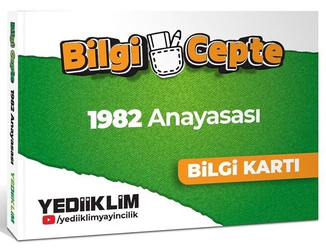 Yediiklim MEB-AGS 1982 Anayasası Bilgi Cepte Bilgi Kartı - Bülent Tanık Yediiklim Yayınları
